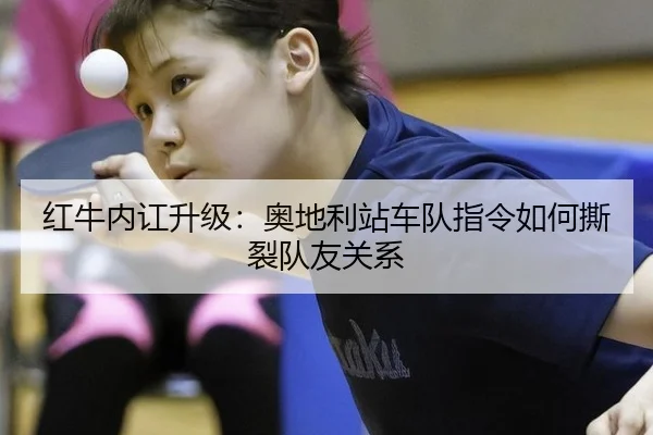 红牛内讧升级：奥地利站车队指令如何撕裂队友关系